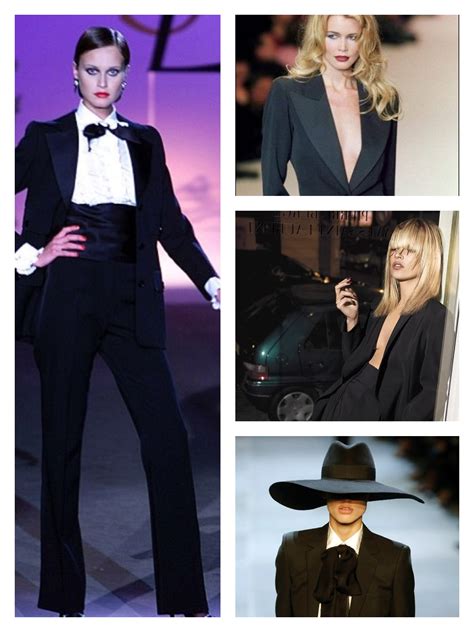 yves saint laurent black cigarette|Saint Laurent le smoking tuxedo.